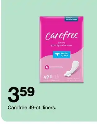 Target Carefree 49-ct. liners offer