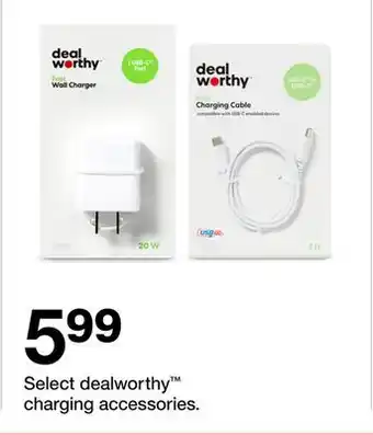 Target Select dealworthy charging accessories offer