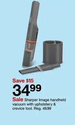 Target Sharper Image handheld vacuum with tool upholstery & crevice offer
