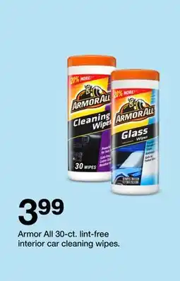 Target Armor All 30-ct. lint-free interior car cleaning wipes offer