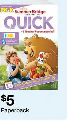 Target PK-K Summer Bridge ACTIVITIES QUICK offer