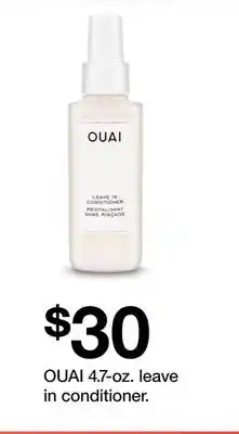 Target OUAI 4.7-oz. leave in conditioner offer