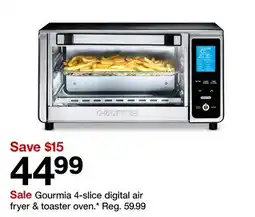 Target Gourmia 4-slice digital air fryer & toaster oven offer