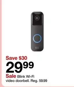 Target Blink Wi-Fi video doorbell offer