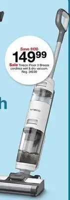 Target Tineco iFloor 3 Breeze cordless wet & dry vacuum offer