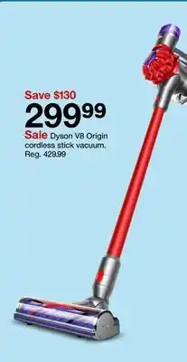 Target Dyson V8 Origin cordless stick vacuum offer