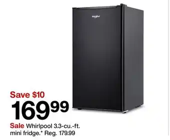 Target Whirlpool 3.3-cu.-ft. mini fridge offer