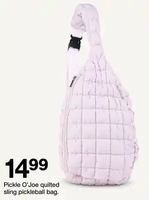 Target Pickle O'Joe quilted sling pickleball bag offer