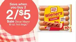 Target Oscar Mayer 16-oz. hot dogs offer