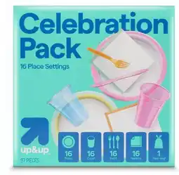 Target Up & up Celebration Pack 97-pc. Disposable Tableware & Trash Bag offer