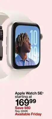 Target Apple Watch SE offer