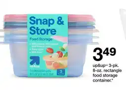 Target up & up 3-pk. 8-oz. rectangle food storage container offer