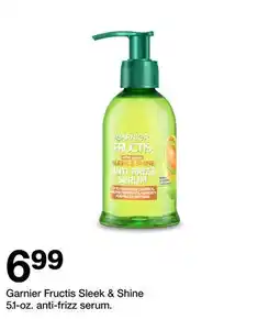 Target Garnier Fructis Sleek & Shine 51-oz. anti-frizz serum offer