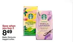 Target Starbucks bagged coffee offer