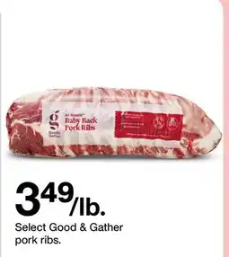 Target Select Good & Gather pork ribs offer