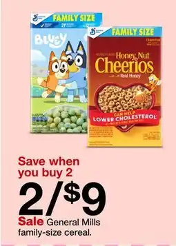 Target General Mills family-size cereal offer
