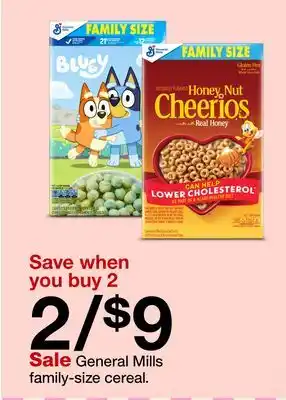 Target General Mills family-size cereal offer