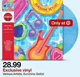Target Various Artists, Sunshine Setlist offer