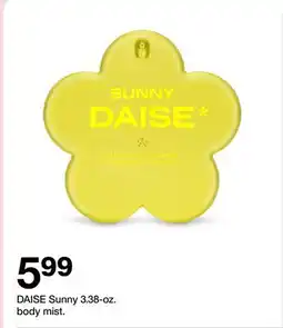 Target DAISE Sunny 3.38 - oz. body mist offer