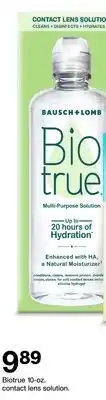 Target Biotrue 10-oz. contact lens solution offer
