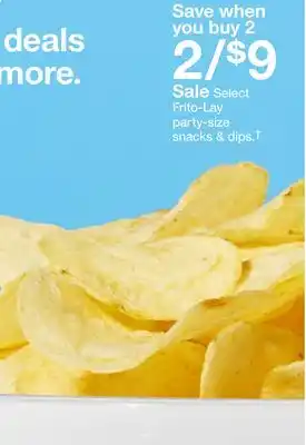 Target Select Frito-Lay party-size snacks & dips.† offer