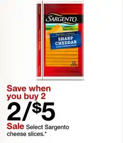 Target Select Sargento cheese slices offer