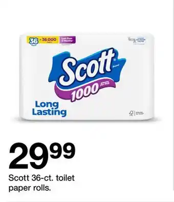 Target Scott 36-ct. toilet paper rolls offer