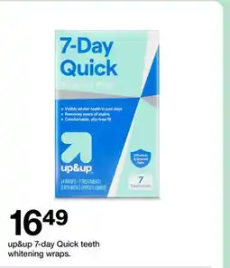 Target up & up 7-day Quick teeth whitening wraps offer