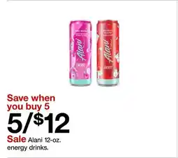 Target Alani 12-oz. energy drinks offer
