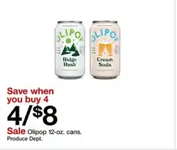 Target Olipop 12-oz. cans offer