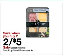 Target Select Hillshire Snacking Small Plates snacks offer