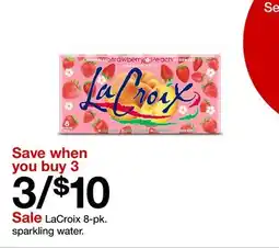 Target LaCroix 8-pk. sparkling water offer