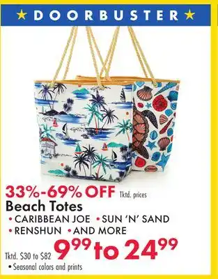 Boscov's Beach Totes offer