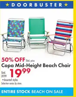 Boscov's Copa Mid-Height Beach Chair offer