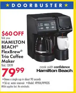 Boscov's HAMILTON BEACH FlexBrew Trio Coffee Maker offer