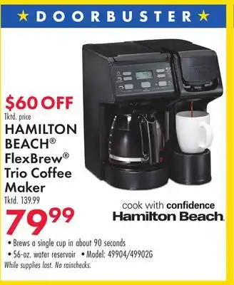Boscov's HAMILTON BEACH FlexBrew Trio Coffee Maker offer