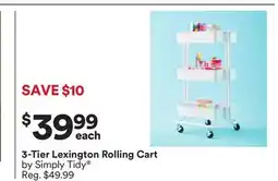 Michaels 3-Tier Lexington Rolling Cart by Simply Tidy offer