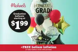 Michaels Michaels Graduation balloons offer