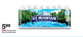 Target Ice Mountain 32 - pk. bottled water offer