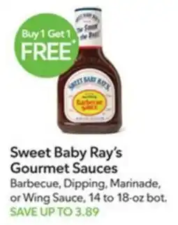 Publix Sweet Baby Ray's Gourmet Sauces offer