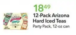 Publix Arizona Hard Iced Teas offer