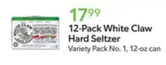 Publix White Claw Hard Seltzer offer