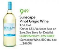 Publix Sunscape Pinot Grigio Wine offer