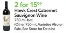 Publix Hawk Crest Cabernet Sauvignon Wine offer