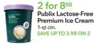 Publix Publix Lactose-Free Premium Ice Cream offer