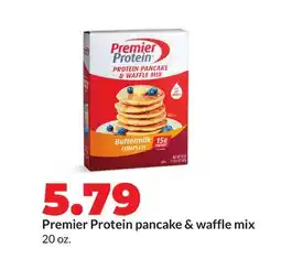 Hy-Vee Premier Protein pancake & waffle mix offer