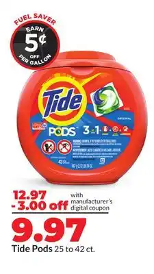 Hy-Vee Tide Pods offer