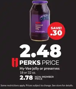 Hy-Vee Hy-Vee jelly or preserves offer