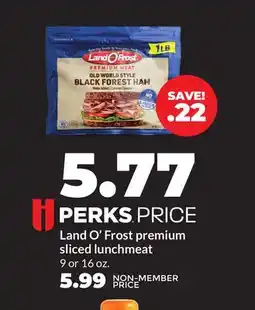 Hy-Vee Land O'Frost premium sliced lunchmeat offer