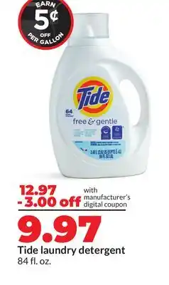 Hy-Vee Tide laundry detergent offer